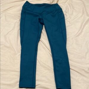 3/4 teal Leggings